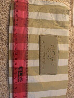 ALOHA Collection Cabana Stripe Mid Pouch NWT